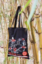 Practice mode ON tote bag | 熬湯中帆布袋 (黑 Black)