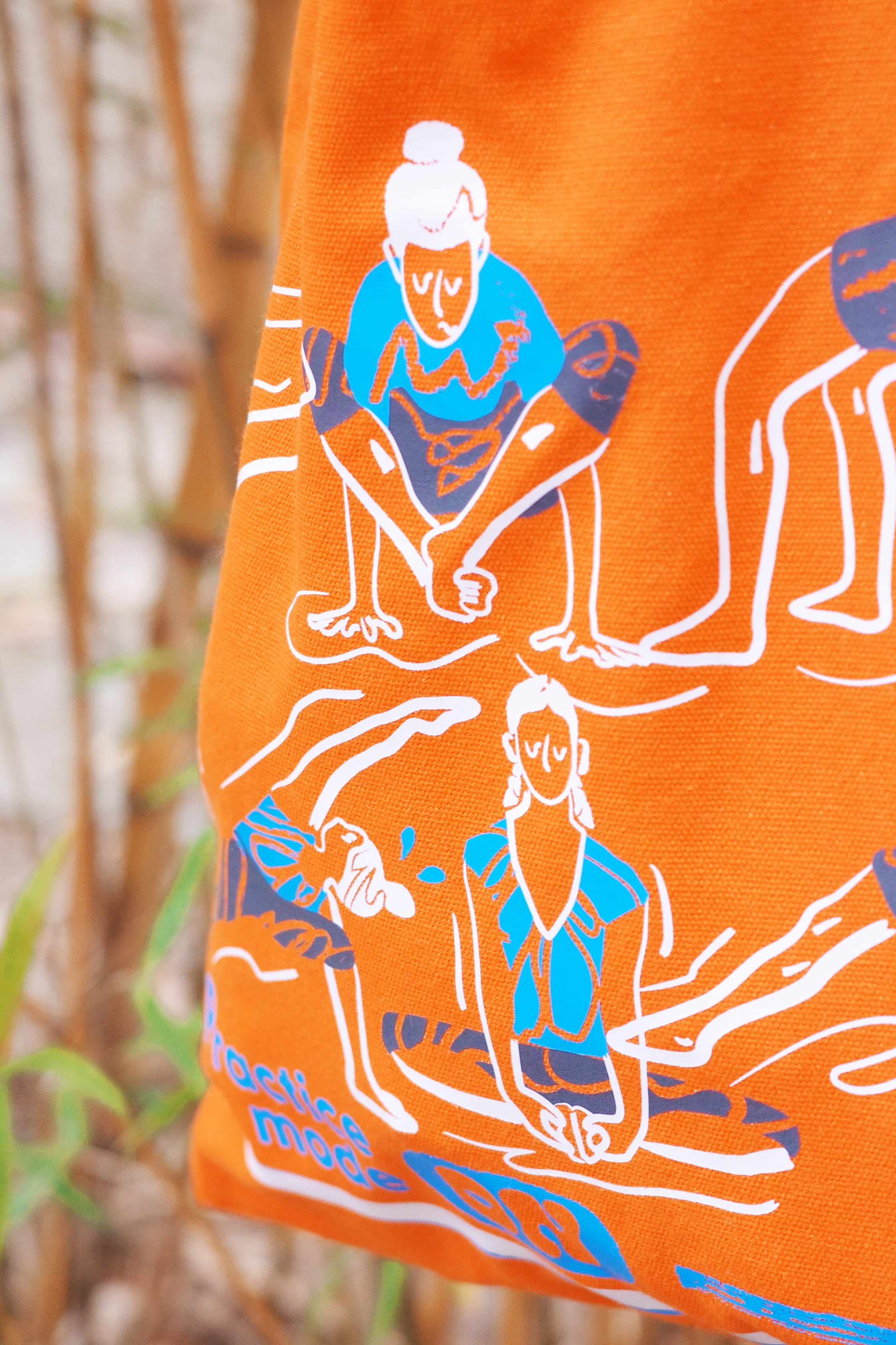 Practice mode ON tote bag | 熬湯中帆布袋 (橙 Orange)