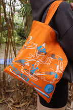 Practice mode ON tote bag | 熬湯中帆布袋 (橙 Orange)