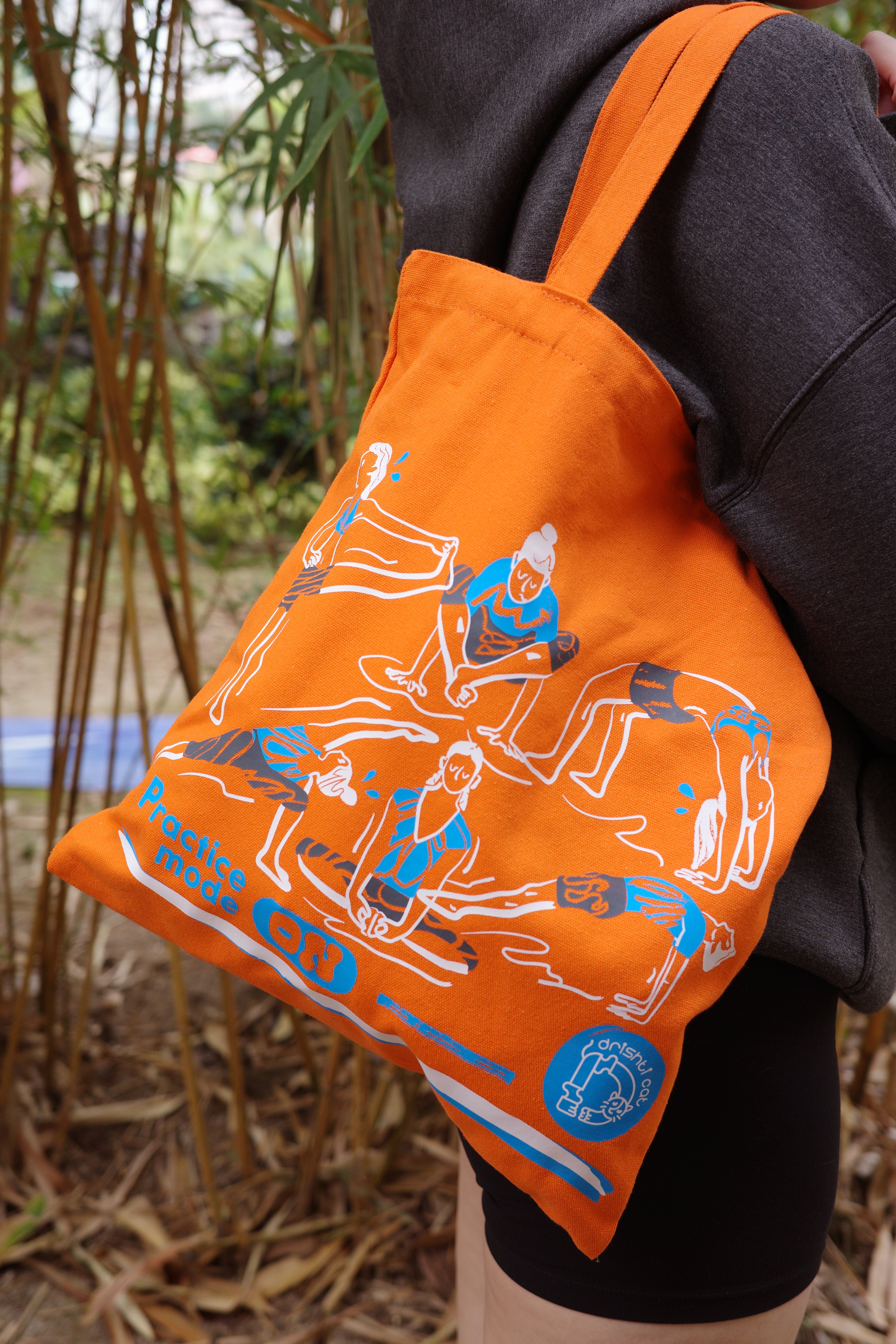 Practice mode ON tote bag | 熬湯中帆布袋 (橙 Orange)