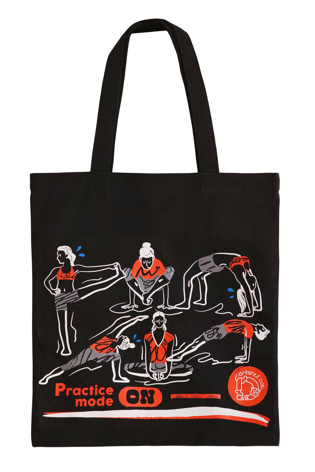 Practice mode ON tote bag | 熬湯中帆布袋 (黑 Black)