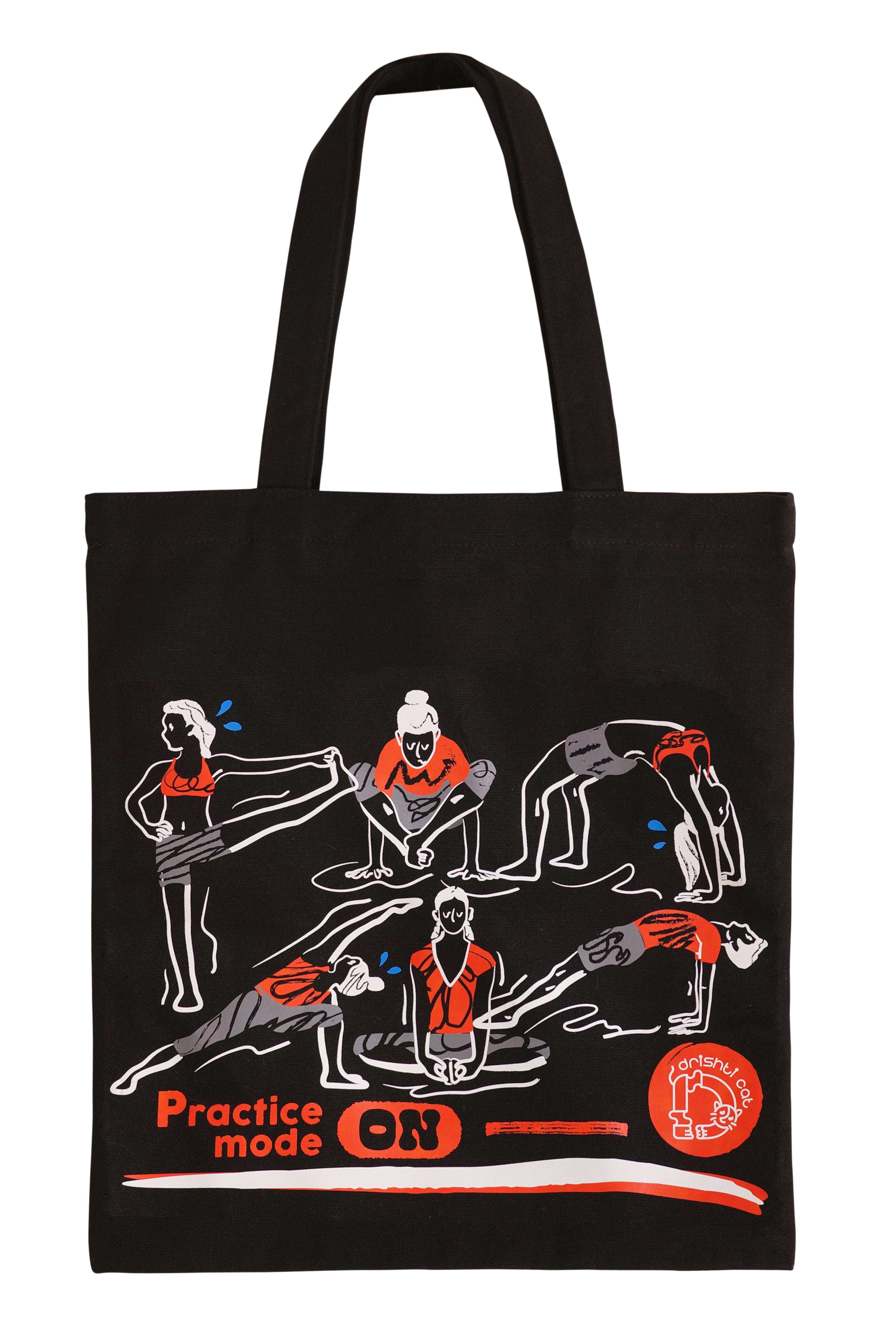 Practice mode ON tote bag | 熬湯中帆布袋 (黑 Black)