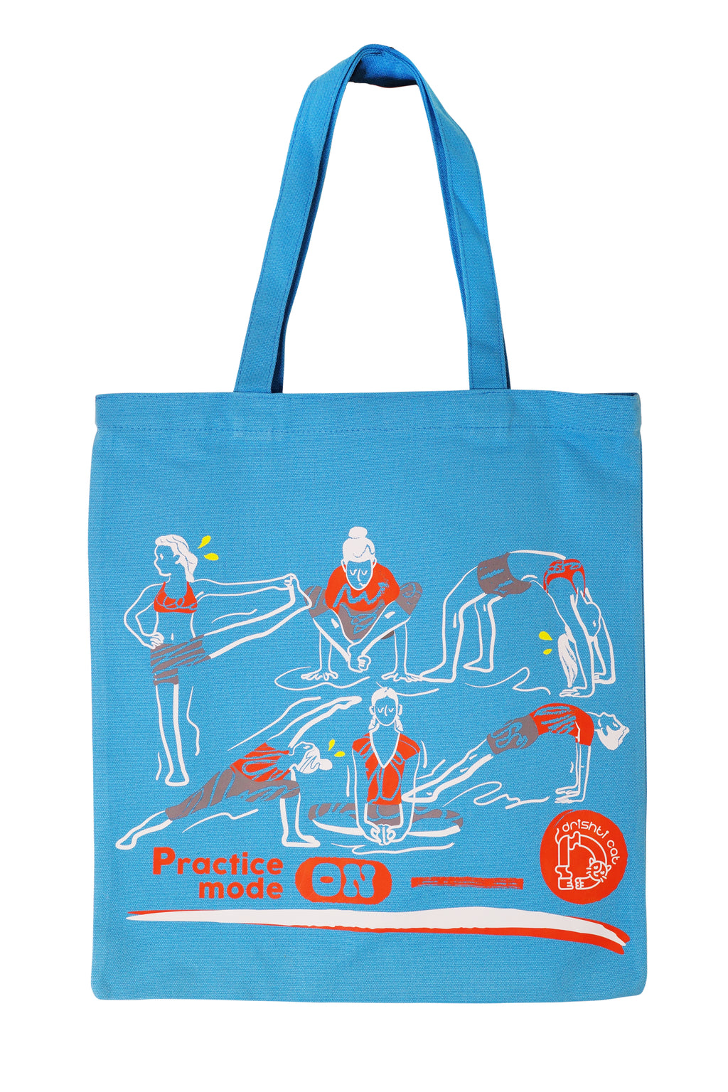 Practice mode ON tote bag | 熬湯中帆布袋 (藍 Blue)