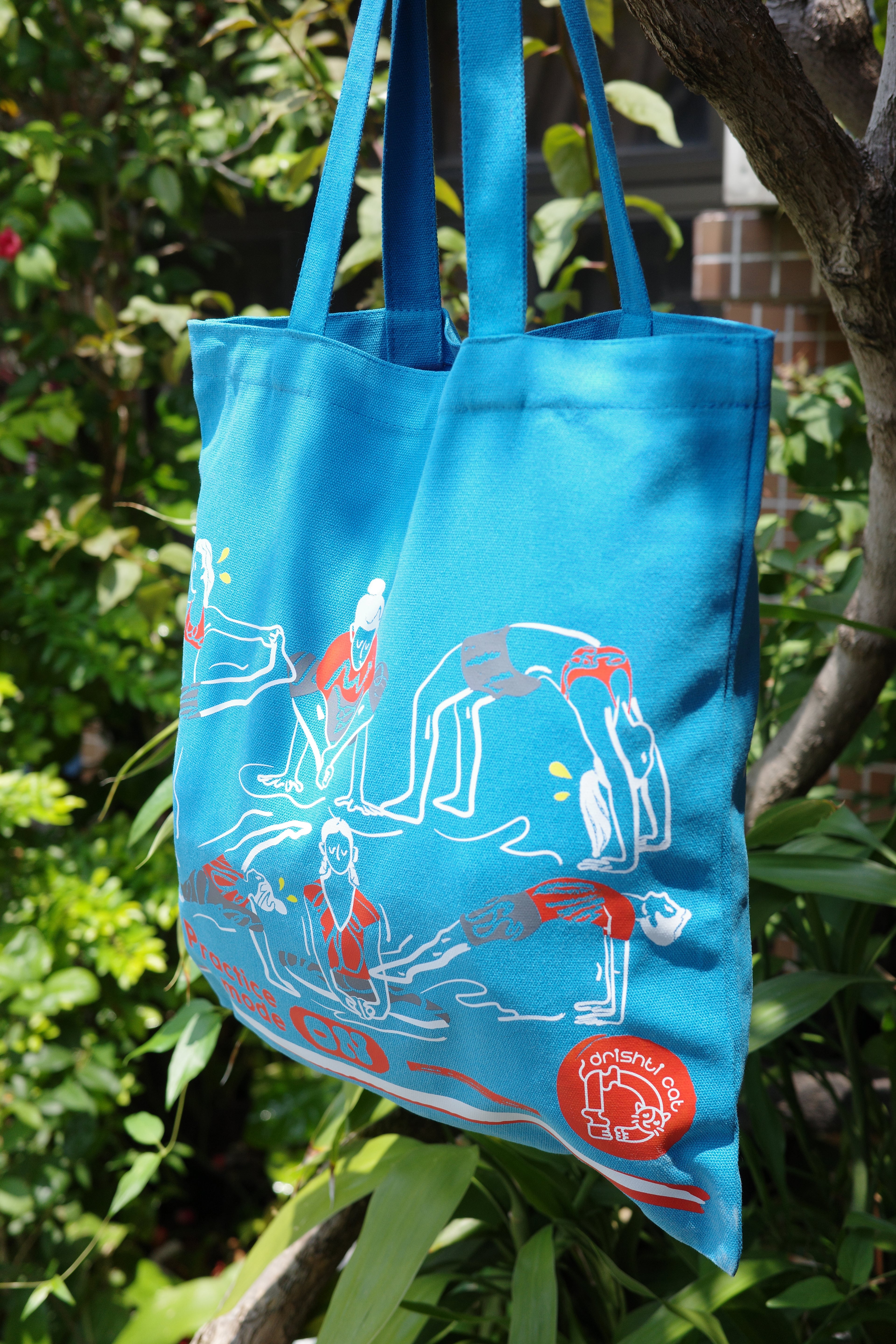 Practice mode ON tote bag | 熬湯中帆布袋 (藍 Blue)